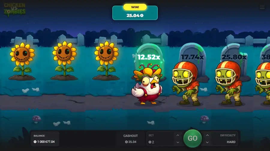 Chicken VS Zombies - Vincite nel Gioco